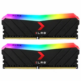 رم دسکتاپ پی ان وای DDR4 دو کاناله 3200 مگاهرتز CL16 مدل XLR8 RGB ظرفیت 32 گیگابایت، دو ما 102716349