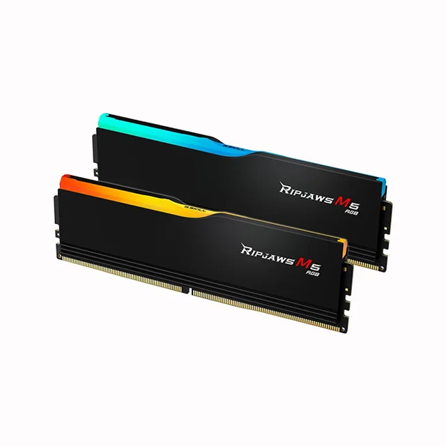 رم دسکتاپ DDR5 دوکاناله 6000 مگاهرتز CL36 جی اسکیل مدل RIPJAWS M5 RGB Black ظرفیت 32 گیگاب 102716447