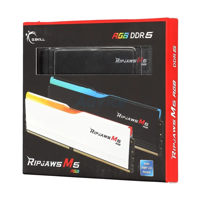 رم دسکتاپ DDR5 دوکاناله 6000 مگاهرتز CL36 جی اسکیل مدل RIPJAWS M5 RGB Black ظرفیت 32 گیگاب 102716449