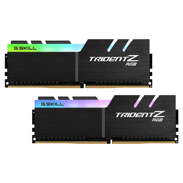 رم دسکتاپ DDR4 دو کاناله 3200 مگاهرتز CL16 جی اسکیل سری TRIDENT Z RGB ظرفیت 32 گیگابایت بسته دو عددی