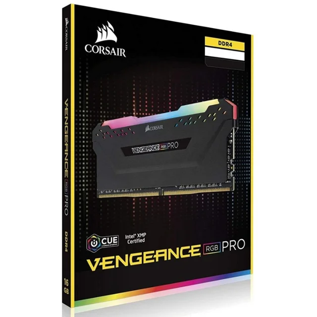 رم دسکتاپ کورسیر مدل VENGEANCE RGB PRO DDR4 دوکاناله 32 گیگابایت 3200 مگاهرتز تایمینگ CL16 102716397